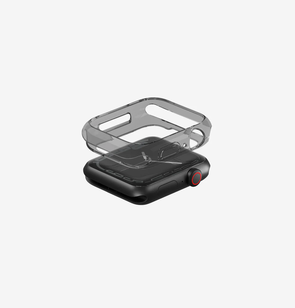 UNIQ APPLE WATCH 45MM GLASE CASE DUAL PACK CLEAR/SMOKE thumbnail 2
