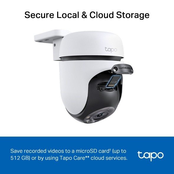 TP-Link Outdoor Pan Tilt Home Security WiFi Camera - Tapo C510W thumbnail 4