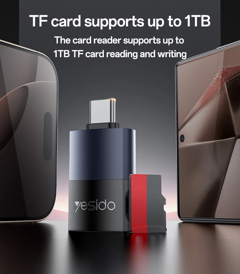 YESIDO CARD READER BLACK GS37 thumbnail 2
