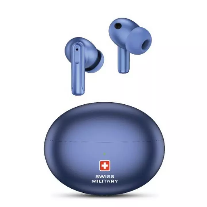 SWISS MILITARY VICTOR 3 ACTIVE NC ENC WIRELESS EARBUDS BLUE