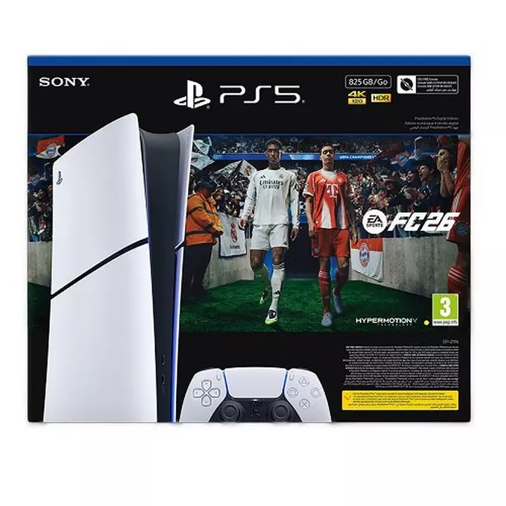 SONY PLAYSTATION 5 CONSOLE 4K 120HDR 825GB DIGITAL EDITION FC26 CFI-2116BO1Y