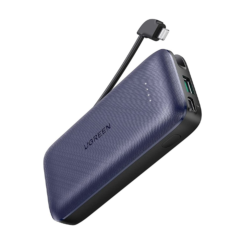 UGREEN  10000MAH POWER BANK PD 20W WITH LIGHTNING CABLE 10398