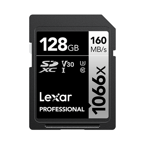 LEXAR PROFESSIONAL 1066X SDXC UHS-I 128GB SPEED UP TO 160 MB/S CARD LSD1066128G-BNNNG