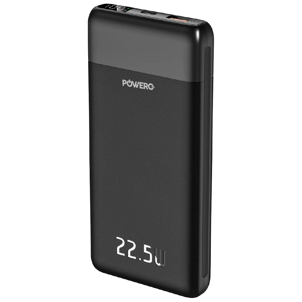 POWERO PLUS ENCORE MAX POWER BANK 10000MAH WITH DIGITAL DISPLAY 22.5W BLACK PR-PBDPPD10-BK thumbnail 3