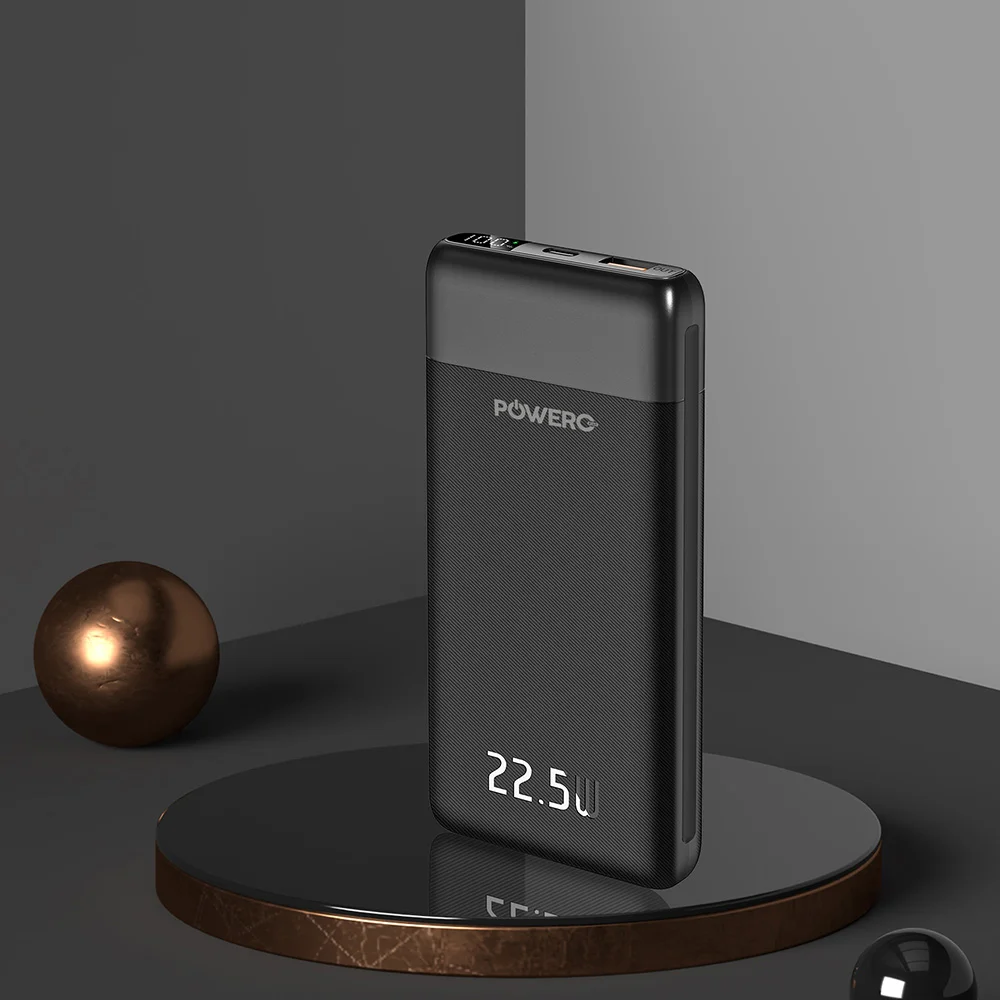 POWERO PLUS ENCORE MAX POWER BANK 10000MAH WITH DIGITAL DISPLAY 22.5W BLACK PR-PBDPPD10-BK thumbnail 2