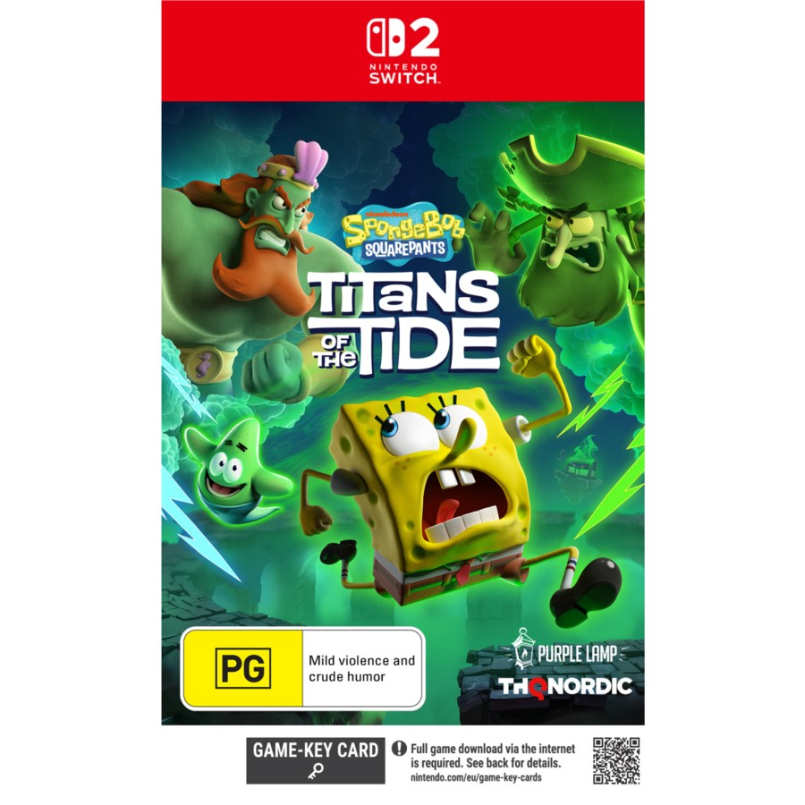 NINTENDO SWITCH 2 SPONGEBOB SQUAREPANTS TITANS OF THE TIDE GAME