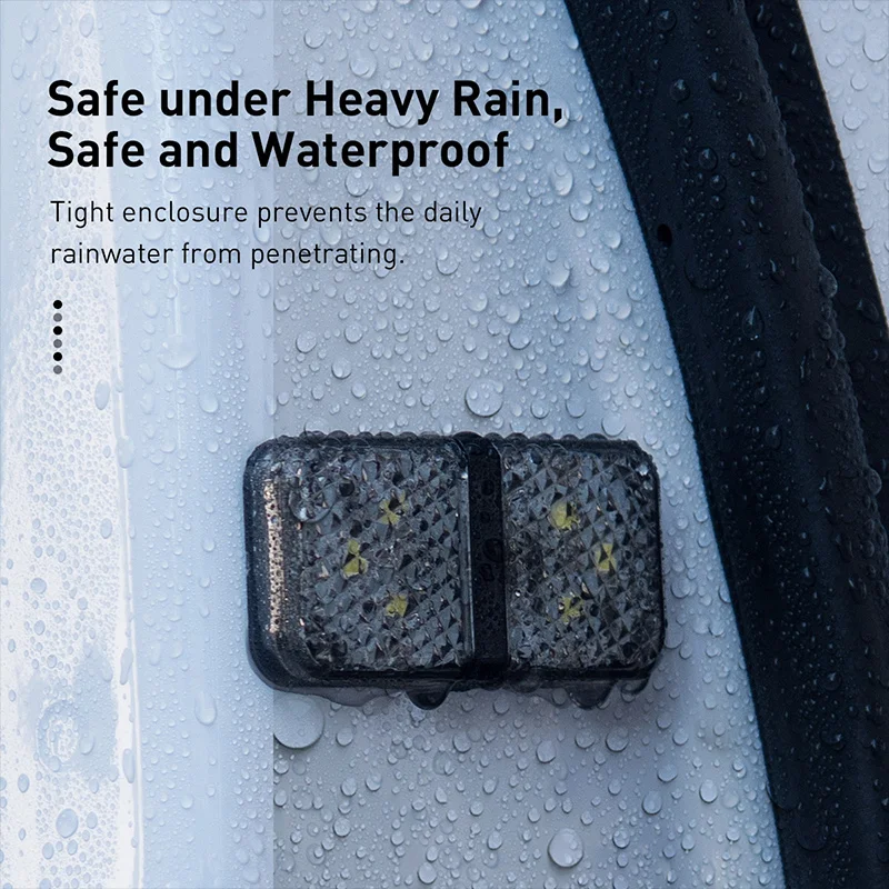 BASUES DOOR OPEN WARNING LIGHT 2PCS WHITE CRFZD-02 thumbnail 4