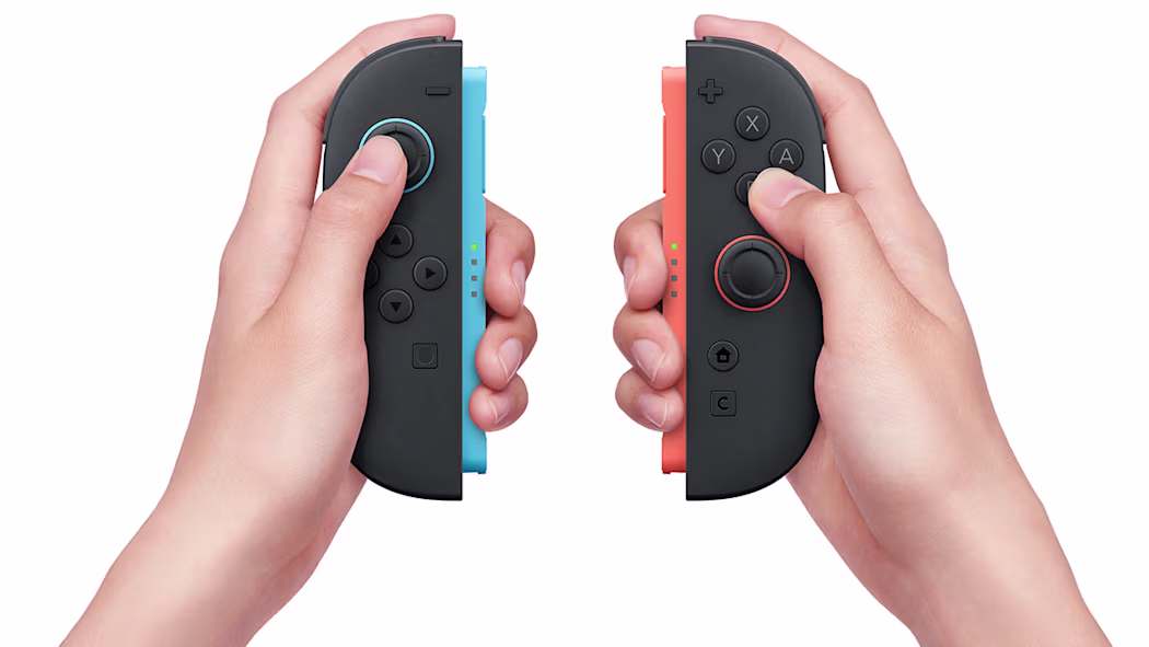 NINTENDO SWITCH 2 JOY-CON 2 (L) PAIR BLUE RED BEE-A-JAAAA thumbnail 5