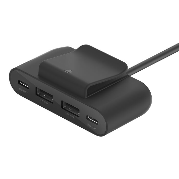 BELKIN BOOSTCHARGE 4 PORT USB POWER EXTENDER BLACK BUZ001BT2MBKB7