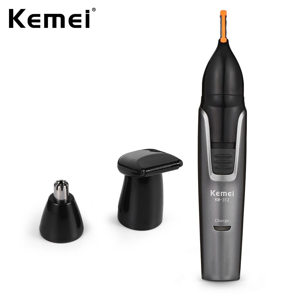 KEMEI 3 IN 1 GROOMING KIT NOSE EYE BROWS & BEARD TRIMMER KM-312