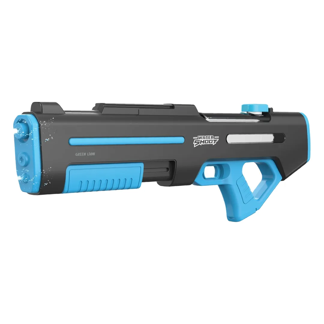 GREEN LION GN65-DUAL NOZZLE WATER GUN ELECTRIC & MANUAL SHOOTING BLACK GN65DULWGUNBK
