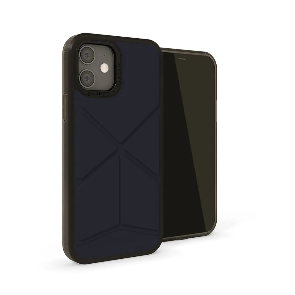 PIPETTO ORIGAMI SNAP IPHONE 12 5.4 2020 DARK BLUE P061-113-N