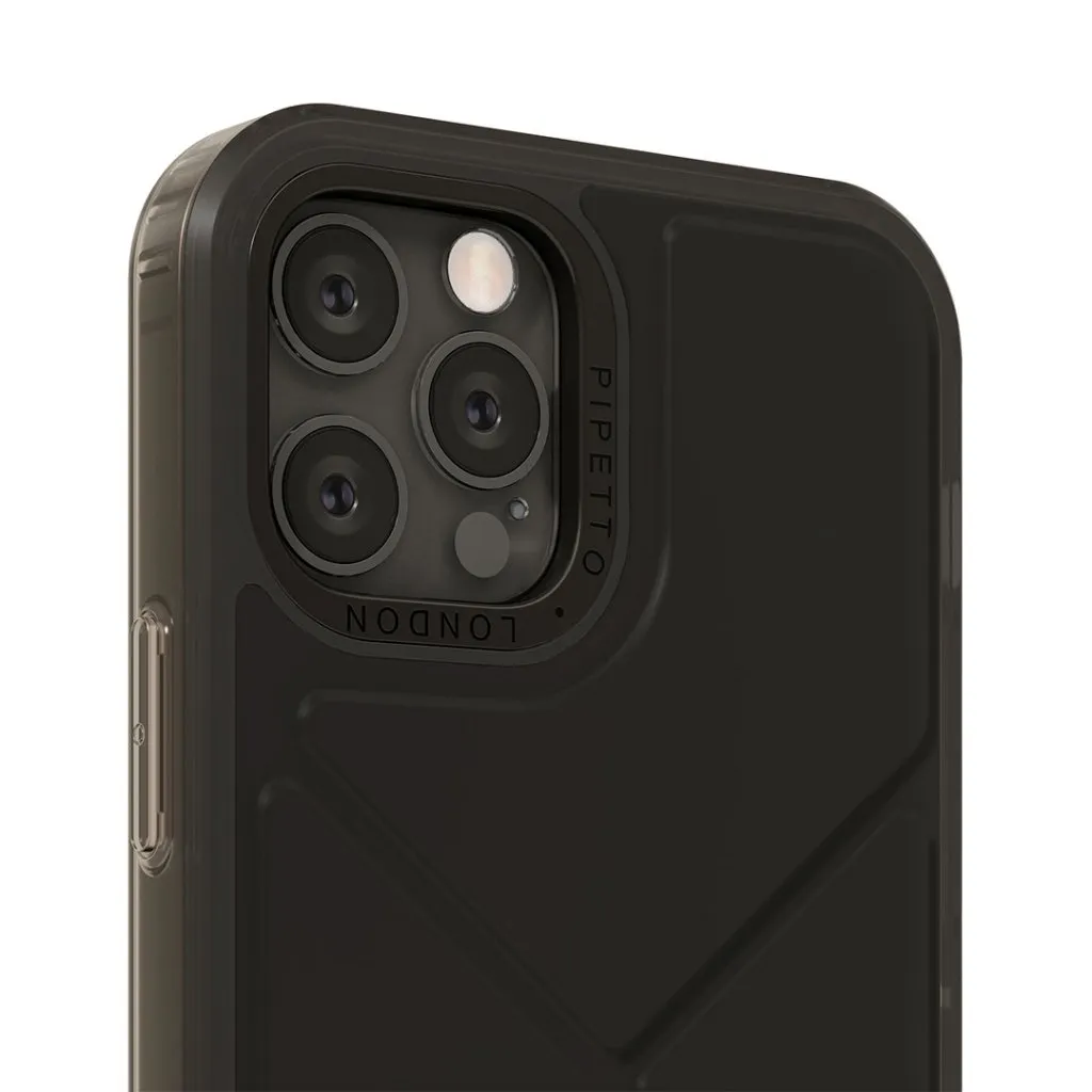 PIPETTO ORIGAMI SNAP IPHONE 12 5.4 INCH 2020 BLACK P061-49-N thumbnail 2