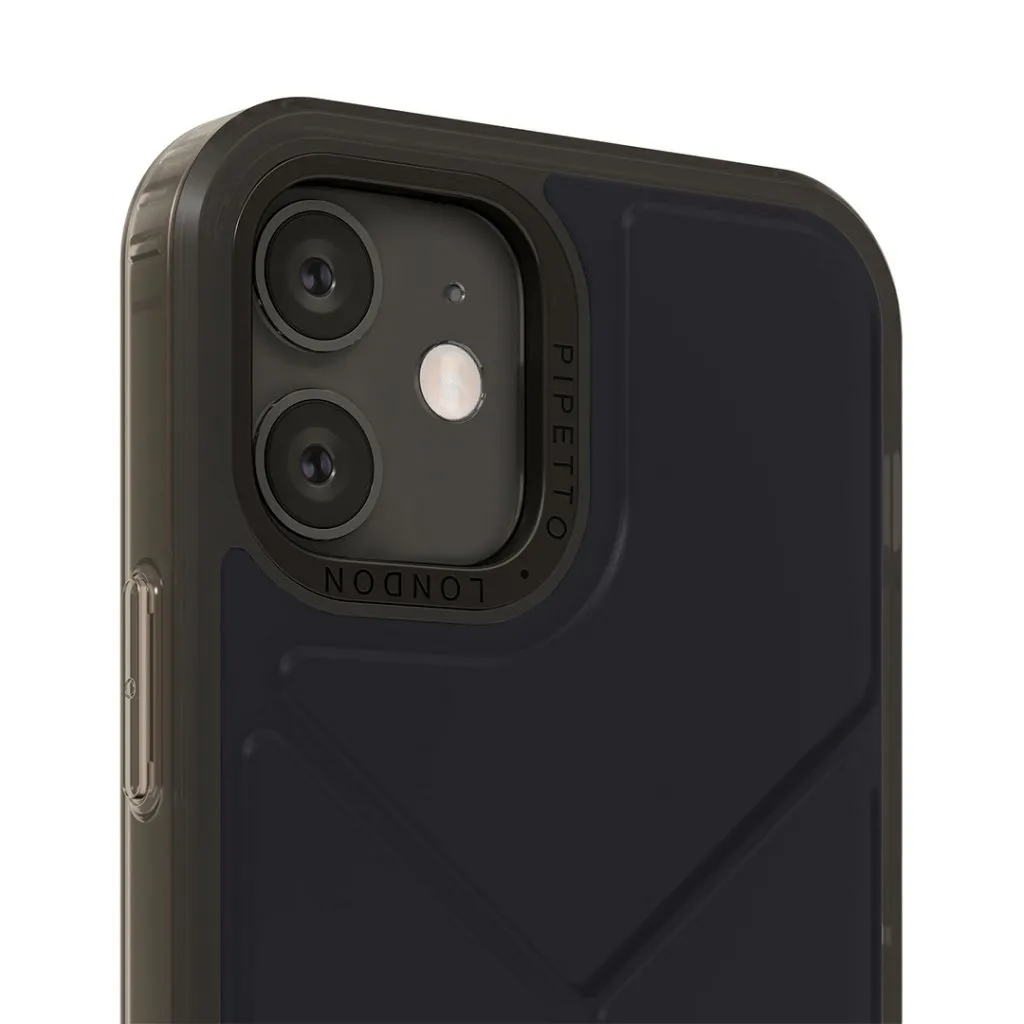 PIPETTO ORIGAMI SNAP IPHONE 12 5.4 INCH 2020 BLACK P061-49-N thumbnail 6