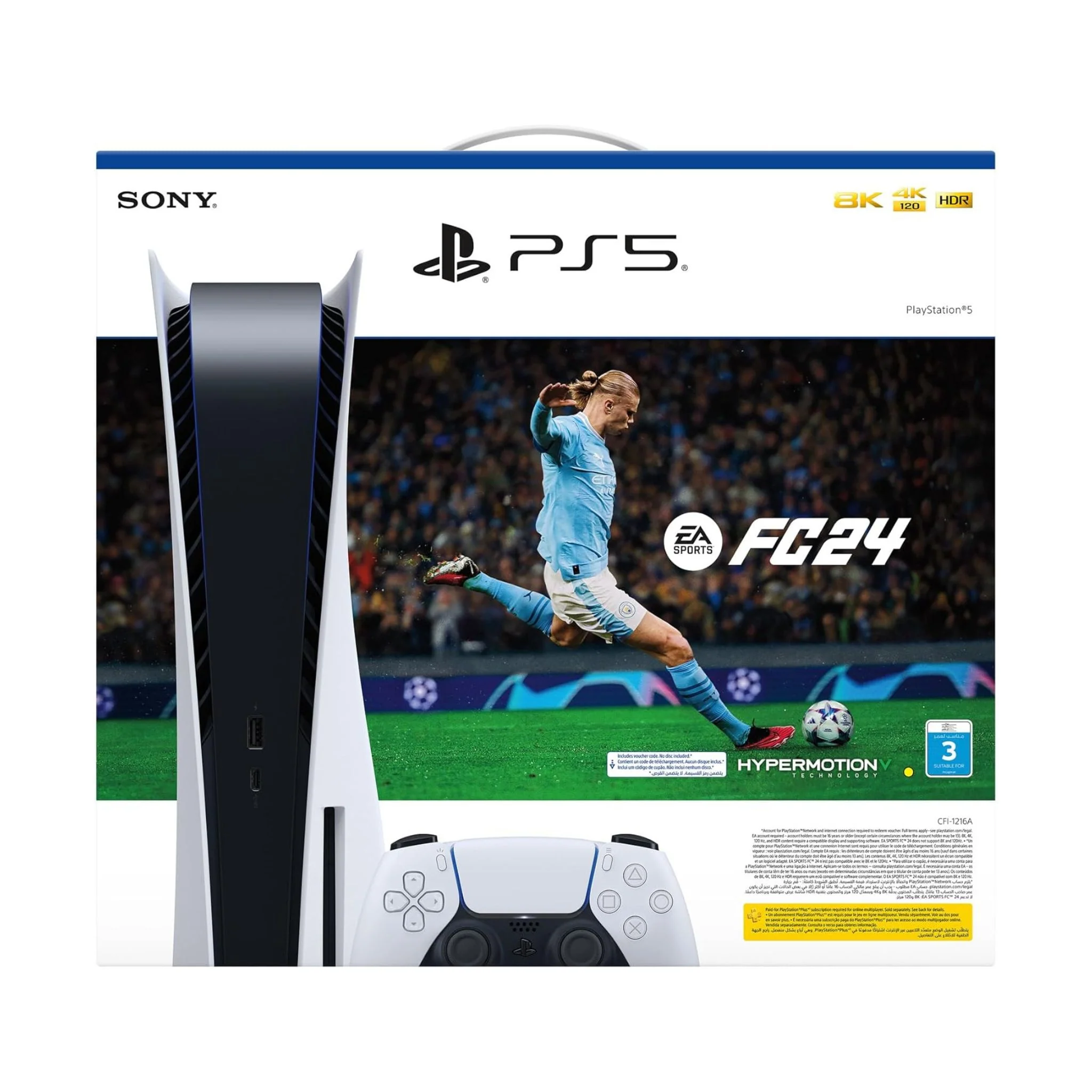 SONY PLAY STATION 5 8K FIFA FC24 HDR 825GB CFI-1216A