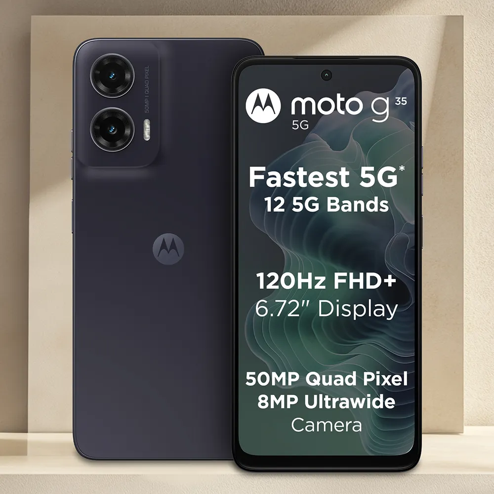 MOTO G35 5G 8GB 128GB MIDNIGHT BLACK XT2433-4 thumbnail 2
