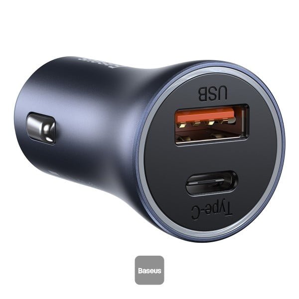 Baseus Golden Contactor Pro Dual Quick Car Charger - USB + Type-C 40W GC PRO CCJD thumbnail 5