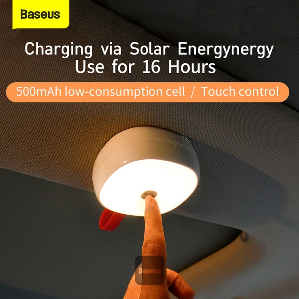 BASEUS IN CAR SOLAR READING LAMP WHITE CRYDD02-02 thumbnail 6