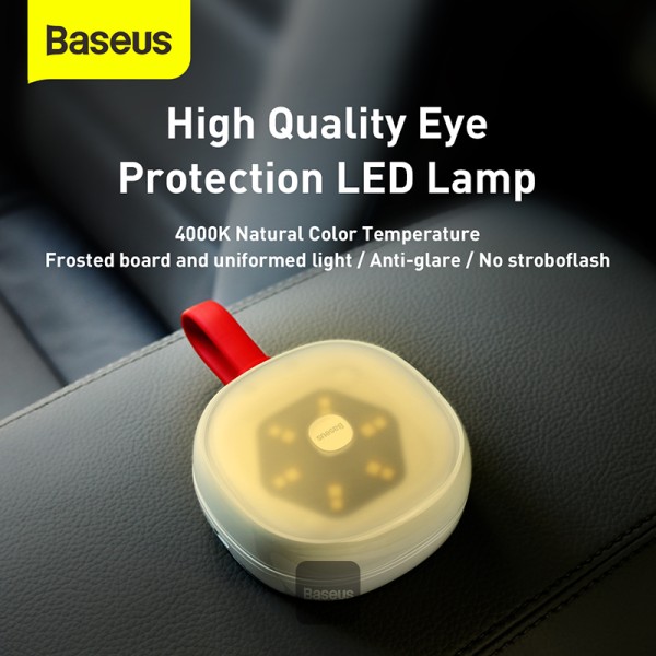 BASEUS IN CAR SOLAR READING LAMP WHITE CRYDD02-02 thumbnail 7