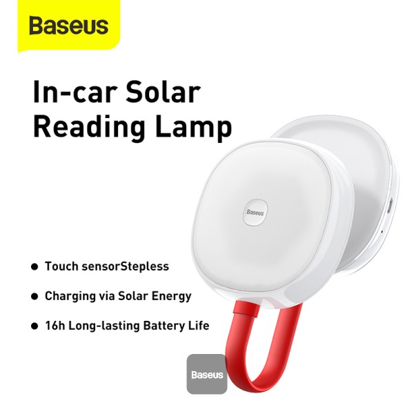 BASEUS IN CAR SOLAR READING LAMP WHITE CRYDD02-02 thumbnail 9