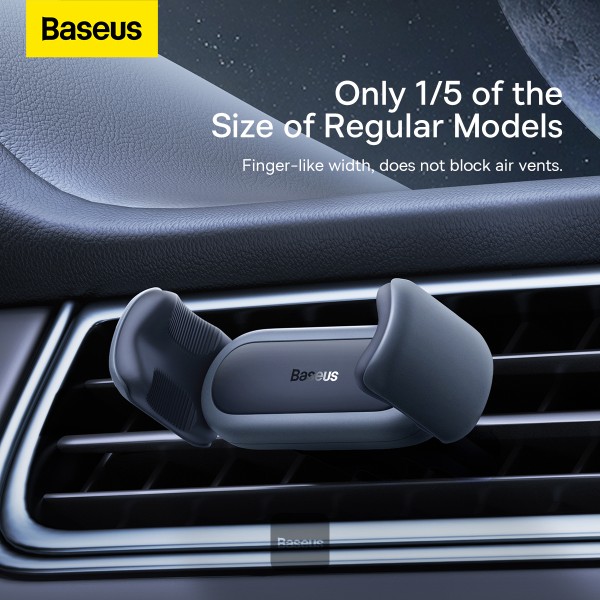 BASEUS STEEL CANNON 2 AIR OUTLET CAR MOUNT BLACK BS-CM009 thumbnail 8