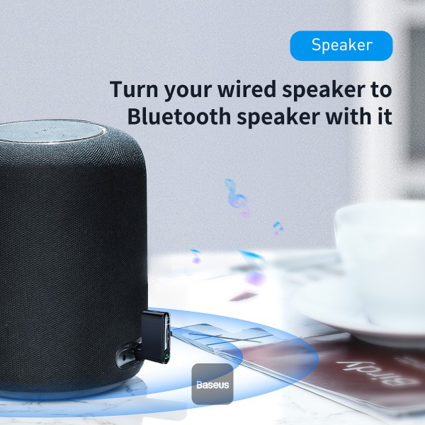 BASEUS AUX WIRELESS AUDIO RECEIVER BLACK thumbnail 3