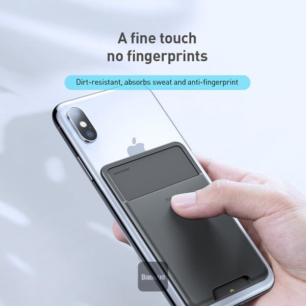 Baseus Back Stick Silicone Card Bag Case ACKD thumbnail 4