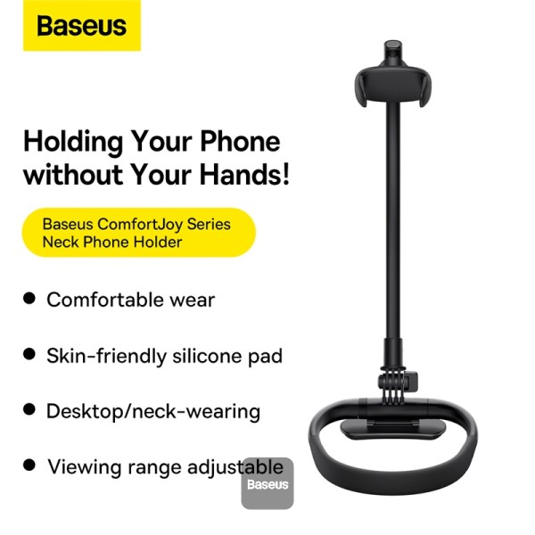 BASEUS COMFORTJOY SERIES NECK PHONE HOLDER LUGB000001 BLACK thumbnail 2