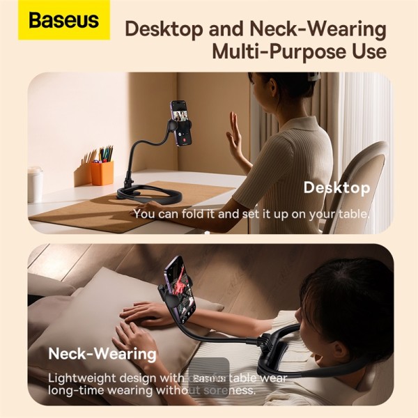 BASEUS COMFORTJOY SERIES NECK PHONE HOLDER LUGB000001 BLACK thumbnail 5
