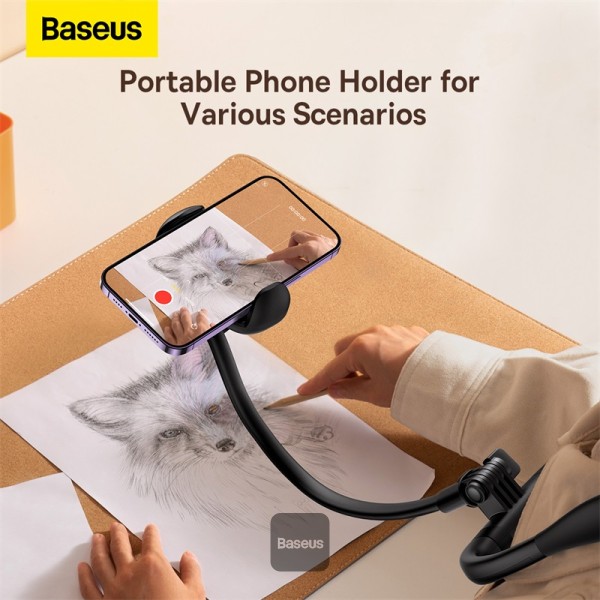 BASEUS COMFORTJOY SERIES NECK PHONE HOLDER LUGB000001 BLACK thumbnail 7
