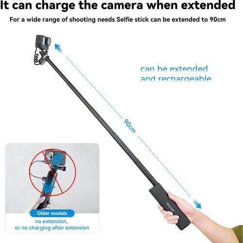 TELESIN RECHARGABLE SELFIE STICK TE-CSS-001 thumbnail 3