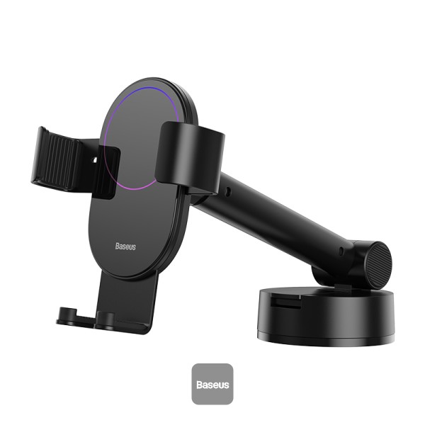BASEUS SIMPLISM GRAVITY CAR MOUNT HOLDER WITH SUCTION BASE BLACK SUYL-JY01