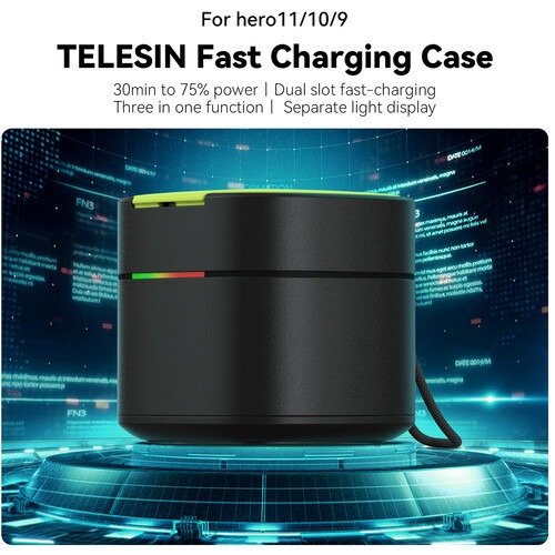 Telesin Battery Fast Charging Box for GoPro Hero 9/10/11/12 Black - FCC-001 thumbnail 11