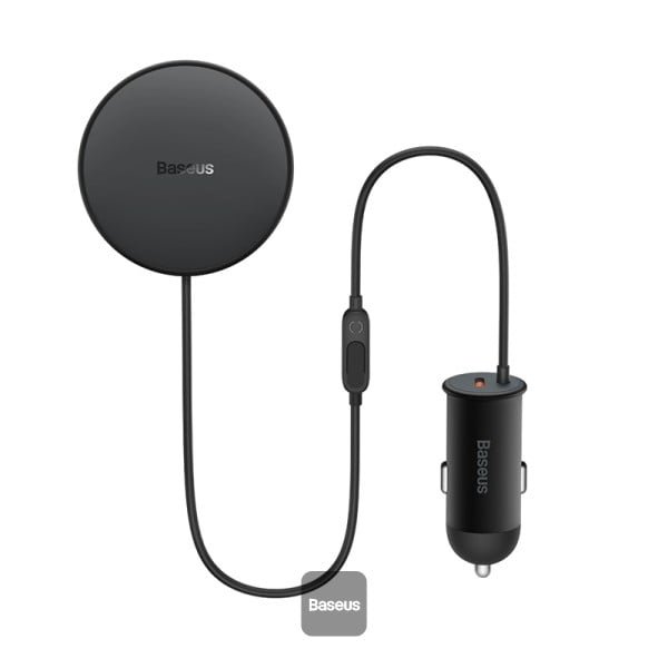 BASEUS CW01  MAGNETIC WIRLESS CHARGING CAR MOUNT 40W BLACK BS-CW01