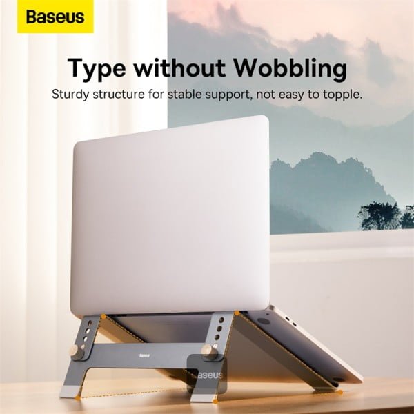 BASEUS ULTRASTABLE SERIES DESKTOP LAPTOP STAND 4 GEAR ADJUSTABLE SPACE GRAY thumbnail 8