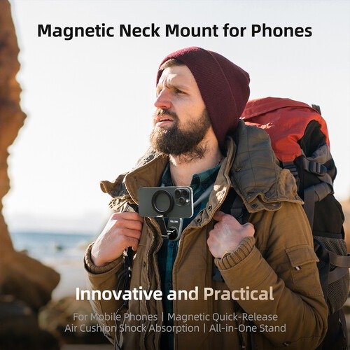 Capture Hands-Free Moments with the Telesin Magnetic Smartphone Neck Mount - TE-MNM-001 thumbnail 9