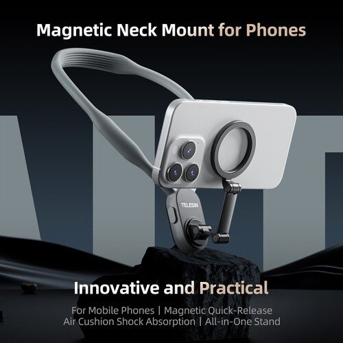 Capture Hands-Free Moments with the Telesin Magnetic Smartphone Neck Mount - TE-MNM-001 thumbnail 8