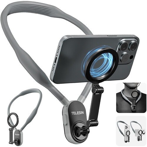Capture Hands-Free Moments with the Telesin Magnetic Smartphone Neck Mount - TE-MNM-001 thumbnail 4