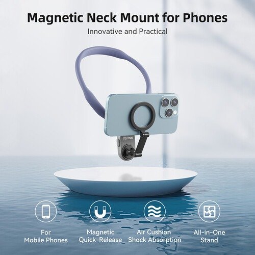 Capture Hands-Free Moments with the Telesin Magnetic Smartphone Neck Mount - TE-MNM-001 thumbnail 25