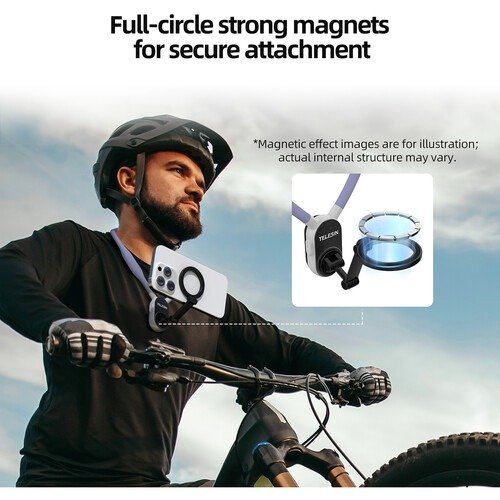 Capture Hands-Free Moments with the Telesin Magnetic Smartphone Neck Mount - TE-MNM-001 thumbnail 22