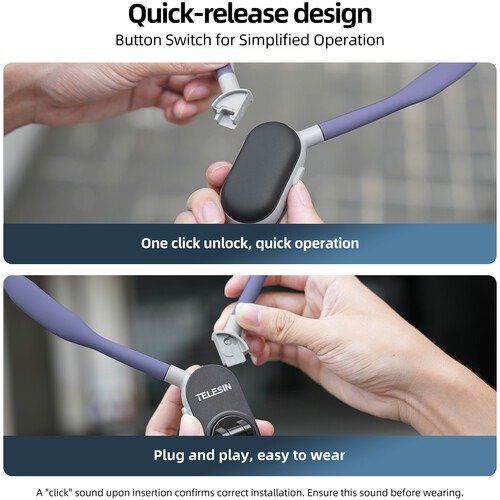 Capture Hands-Free Moments with the Telesin Magnetic Smartphone Neck Mount - TE-MNM-001 thumbnail 15