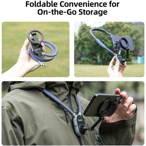 Capture Hands-Free Moments with the Telesin Magnetic Smartphone Neck Mount - TE-MNM-001 thumbnail 14
