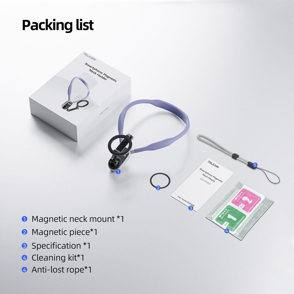 Capture Hands-Free Moments with the Telesin Magnetic Smartphone Neck Mount - TE-MNM-001 thumbnail 11