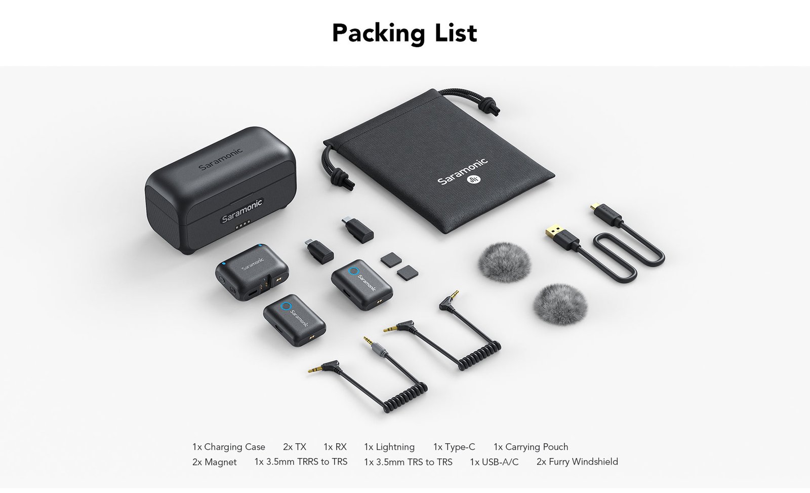 Saramonic 4-in-1 Wireless Microphone System in Black - Blink500 B2+ thumbnail 3