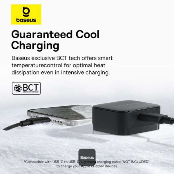 BASEUS PALM 20W 1C FAST CHARGER BLACK thumbnail 7