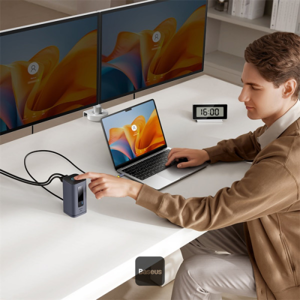 BASEUS SPACEMATE SERIES 10 IN 1 MAC DOCKING STATION SPACE GREY B00568102813-00-GY thumbnail 8