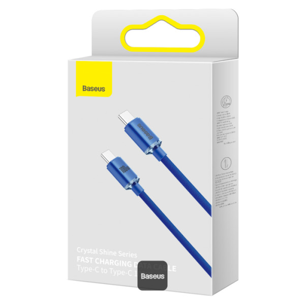 BASEUS CRYSTAL SHINE 20W TYPE C TO LIGHTNING CABLE 2M BLUE thumbnail 9