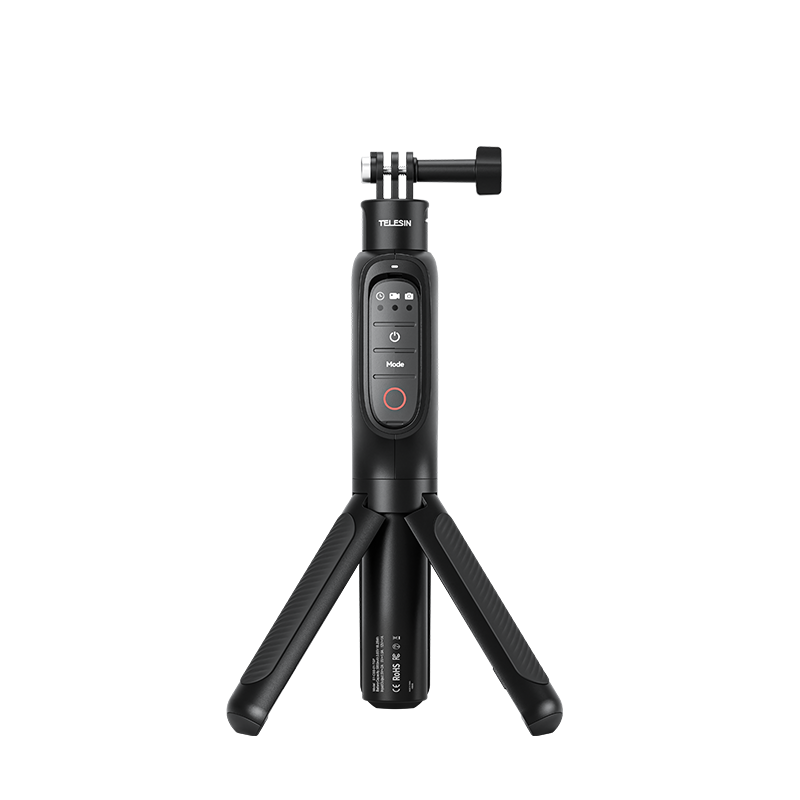 TELESIN GOPRO HERO 13 RECHARGEABLE SHORTY TRIPOD WITH REMOTE CONTROL S1-CSS-01-TGP thumbnail 2