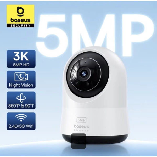 BASEUS SECURITY P1 PRO SERIES INDOOR CAMERA 3K UK MOON WHITE S0TV022133 thumbnail 11