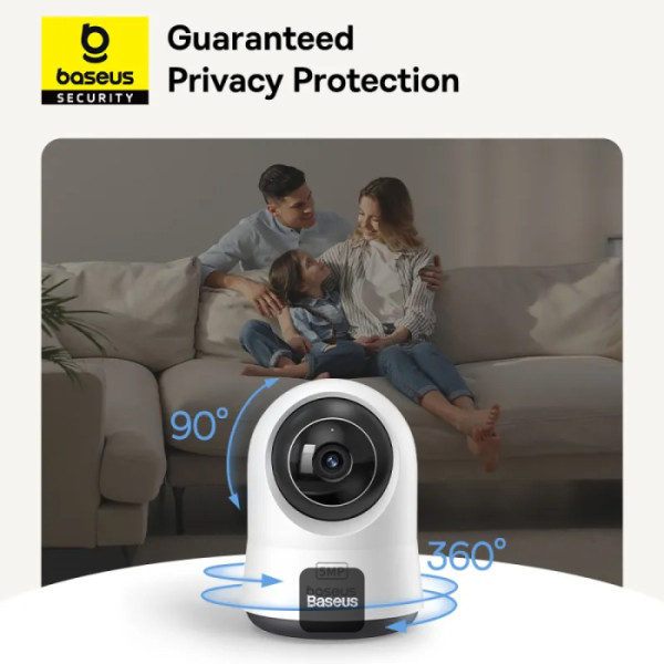 BASEUS SECURITY P1 PRO SERIES INDOOR CAMERA 3K UK MOON WHITE S0TV022133 thumbnail 6